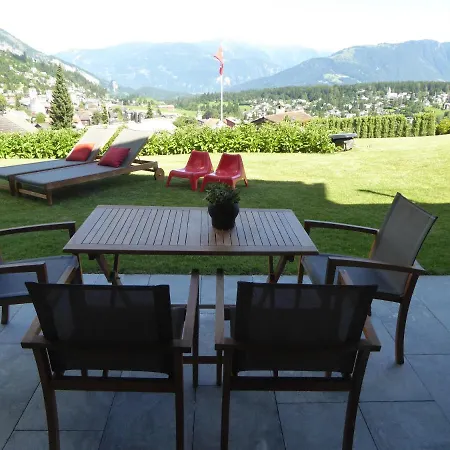 Appartamento Casa Admisa, Spektakulaere Aussicht, In And Out, Hochwertige Einrichtung, Valserstein Und Eiche Flims