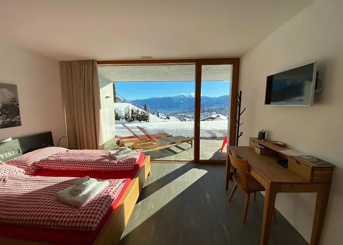 Casa Admisa, Spektakulaere Aussicht, In And Out, Hochwertige Einrichtung, Valserstein Und Eiche * Flims