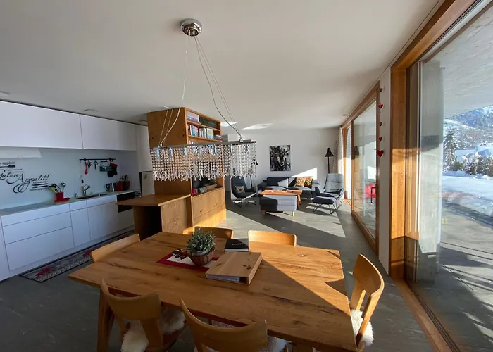 Appartement Casa Admisa, Spektakulaere Aussicht, In And Out, Hochwertige Einrichtung, Valserstein Und Eiche *