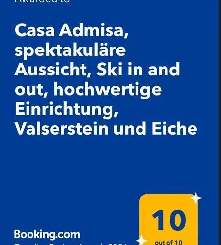 Casa Admisa, Spektakulaere Aussicht, In And Out, Hochwertige Einrichtung, Valserstein Und Eiche Appartement Flims