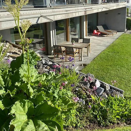 شقة Casa Admisa, Spektakulaere Aussicht, In And Out, Hochwertige Einrichtung, Valserstein Und Eiche *