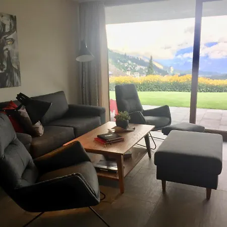 شقة Casa Admisa, Spektakulaere Aussicht, In And Out, Hochwertige Einrichtung, Valserstein Und Eiche