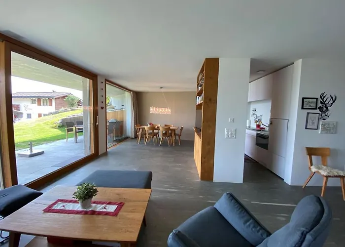 Casa Admisa, Spektakulaere Aussicht, In And Out, Hochwertige Einrichtung, Valserstein Und Eiche Apartament